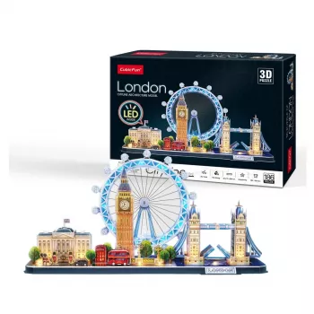 3D-palapeli CubicFun Cubic Fun City Line London LED 107 kpl