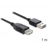 USB-kaapeli DeLOCK EASY-USB 2.0-A 1 m musta