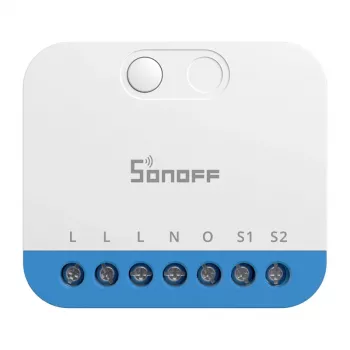 Seinäasennettava Sonoff MINI-ZBDIM Zigbee älykäs mini-ohjain/himmennin valaistukseen – kompakti inline-moduuli