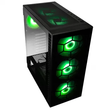 Kolink Observatory HF Plus Glass ARGB Midi-tornikotelo - musta