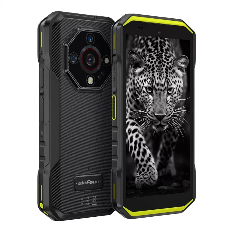 Ulefone Armor X32 älypuhelin, 5,65 tuumaa, 6 GB RAM, 128 GB, Android 14, 5500 mAh, Vivid Green