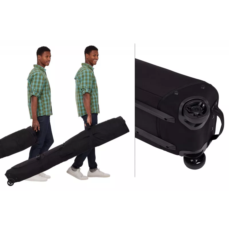 Thule 5176 Roundtrip pyörillä liikkuva lumilautalaukku 165 cm musta