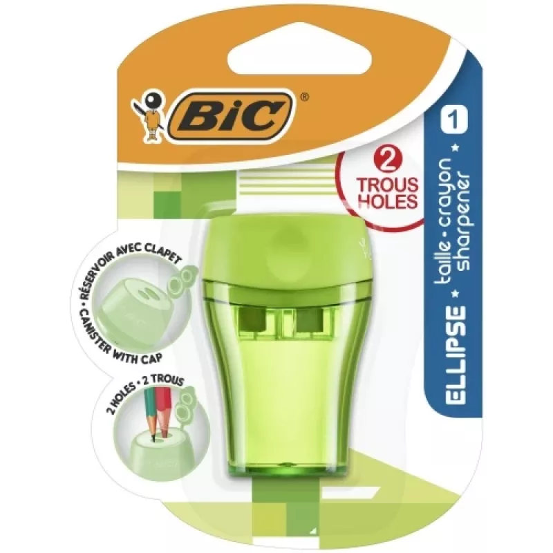 Bic kynänteroitin Ellipse Maxi 2 reikää, 1 kpl