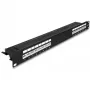 DeLOCK 66876 kytkentäpaneeli 1U Cat6a musta metalli