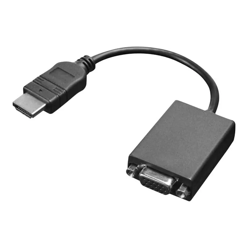 Lenovo HDMI / VGA 0,2 m, musta