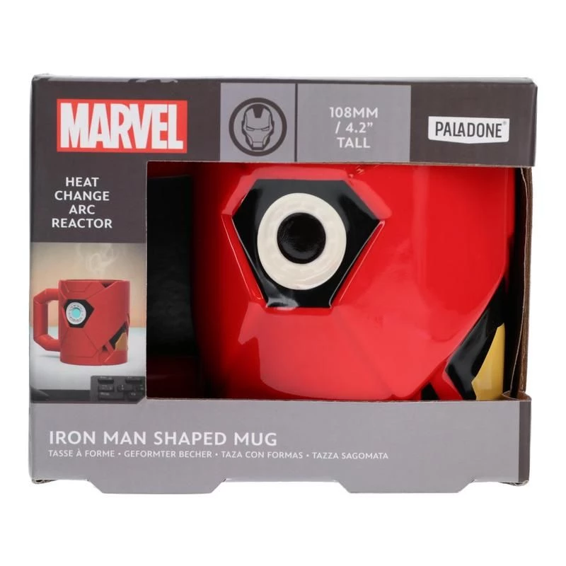 Muki Paladone Iron Man muotoiltu punainen 0,5L yksittäin