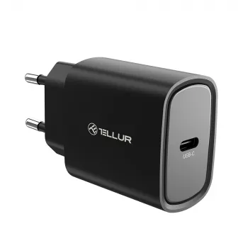 Tellur 20W USB-C PD -verkkolaturi musta