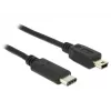 USB-kaapeli DeLOCK 83603 USB 2.0 1 m USB C Mini-USB B musta