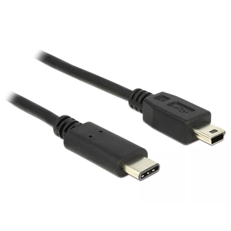 USB-kaapeli DeLOCK 83603 USB 2.0 1 m USB C Mini-USB B musta
