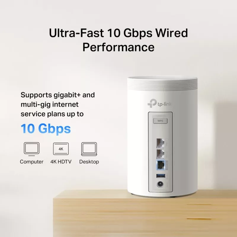 TP-LINK Deco BE68 (3 kpl:n pakkaus) Wi-Fi 7 Mesh-järjestelmä