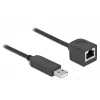 Sarjaliitäntäkaapeli DeLOCK 64163 USB 2.0 Type-A - RS-232 RJ45 50 cm musta