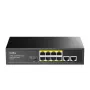 Cudy FS1010P verkkokytkin Fast Ethernet (10/100) Power over Ethernet (PoE) musta