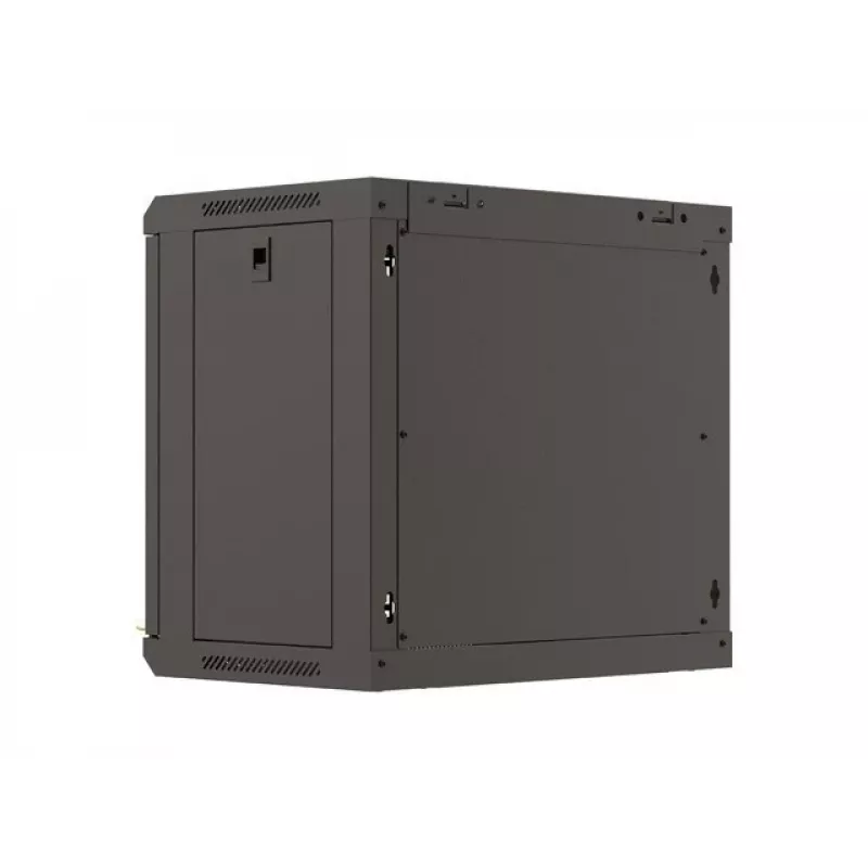 Seinäkiinnitteinen räkki LANBERG WF03-5309-10B, 9U, 500×350×540 mm, maks. kuorma 60 kg, musta