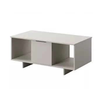 Sohvapöytä cama meble ALMA 100×55×55 cm, suorakaiteen muotoinen beige pöytälevy, kaschmir-viimeistely
