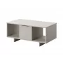 Sohvapöytä cama meble ALMA 100×55×55 cm, suorakaiteen muotoinen beige pöytälevy, kaschmir-viimeistely