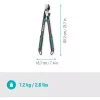 GARDENA EnergyCut Pro S -oksasakset, 60 cm varsi, harmaa/turkoosi