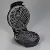Severin WA 2103 -vohvelirauta 4 vohvelille 1200 W musta, hopea