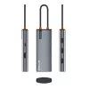 USB-C-keskitin Tellur TLL321061 PD 3.0 100W, HDMI-lähtö ja 3× USB 3.0 -liitäntää