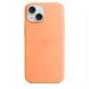 Apple iPhone 15 silikonikotelo MagSafe-yhteensopiva – Orange Sorbet