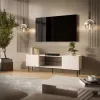 Cama EF LUCCA TV-taso 180x40x59 cashmere