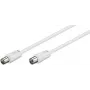 Microconnect COAX050W koaksiaalikaapeli 5 m valkoinen