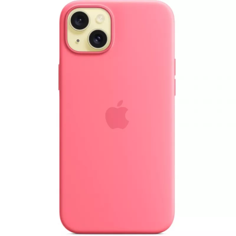 Apple MWNE3ZM/A iPhone 15 Plus -silikonikotelo MagSafella, vaaleanpunainen