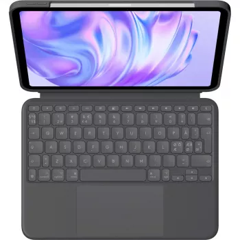 Näppäimistö Logitech Combo Touch QWERTY tanska suomi norja ruotsi Smart Connector grafiitti