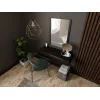 Meikkipöytä peilillä cama meble PAFOS 80×41,6×100 cm, MDF-runko, 1 laatikko, matta musta