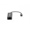 Natec Cricket NNC-1925 USB-C 3.1 Gen 1 – RJ45 Ethernet-sovitin, 1000 Mbit/s, 15 cm kaapeli, alumiini, harmaa