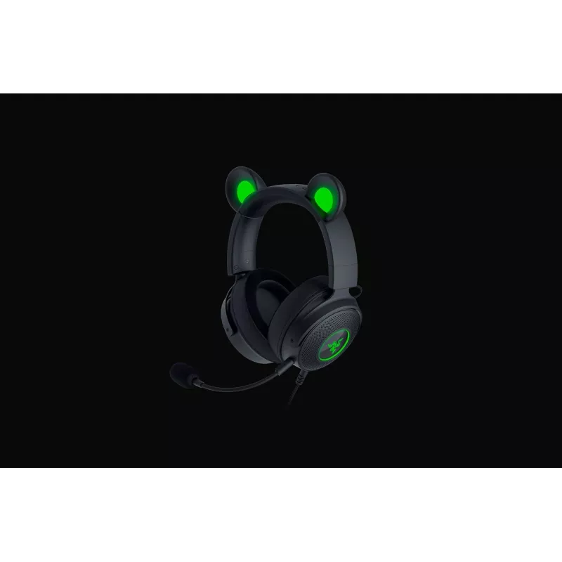 Razer Kraken V2 Pro Kitty Edition – johdollinen over-ear-pelikuuloke, musta