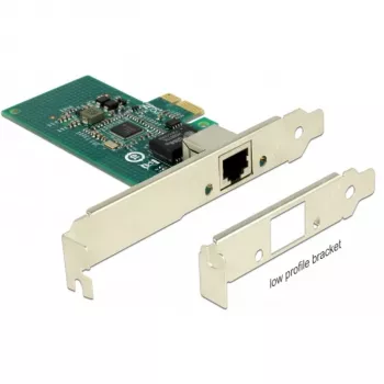 DeLock PCI Express -kortti > 1 x Gigabit LAN - verkkosovitin - PCIe 2.1 Low-Profile - Gigabit Ethernet