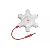 Belkin F8Z274BT - vihreä - valkoinen - 1x 3,5 mm - 5x 3,5 mm - uros - naaras
