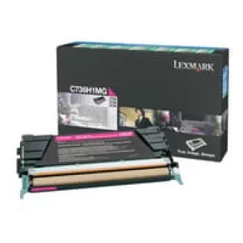 Lexmark - värikasetti - suuri tuotto - 1 x magenta - 10000 sivua - LRP / LCCP (0C736H1MG)