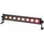 LED T-bar EUROLITE 51914098 8 QCL IP-sertifioitu valotanko, 8 QCL LEDiä, säänkestävä