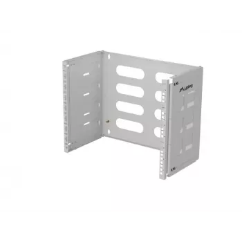 Seinäkiinnitteinen 19 tuuman kaappi LANBERG 8U, syvyys 497×400/240 mm, harmaa