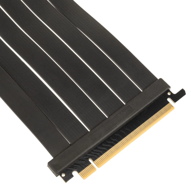 Kolink PCI Express 5.0 x16 - x16 -riserikaapeli, 180 astetta, musta – 30 cm