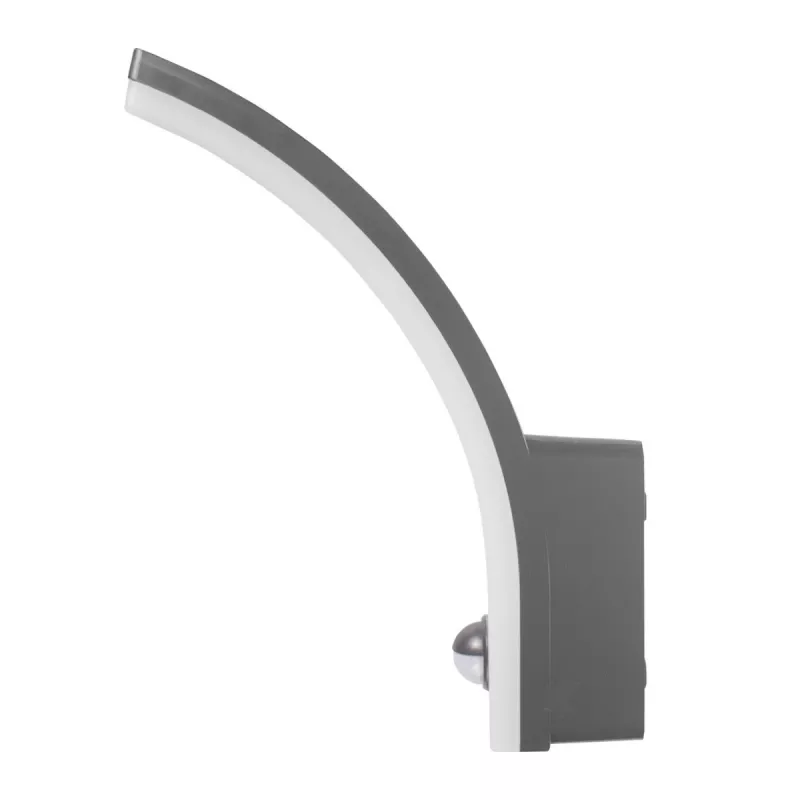 LED-seinävalaisin MACLEAN MCE512 GR liiketunnistimella, energiatehokas LED-valonlähde