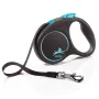 Flexi Automatic -hihna musta Design S 5 m, sininen