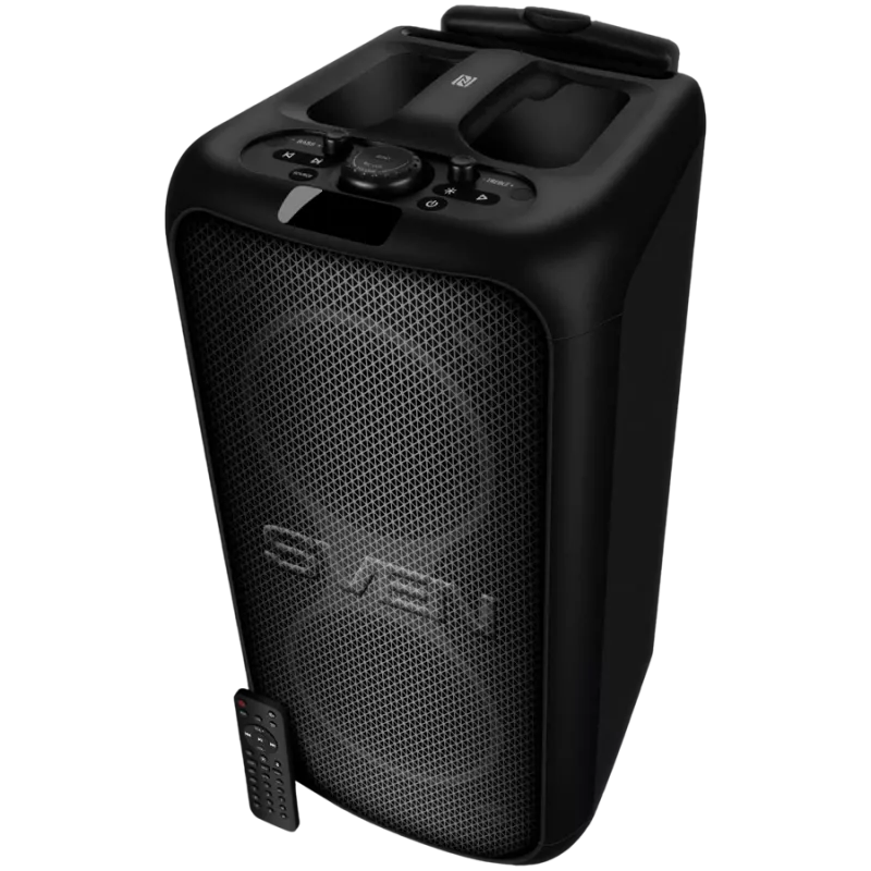 Sven PS-1000 kannettava juhlakaiutin 160 W, Bluetooth, FM, karaoke, musta