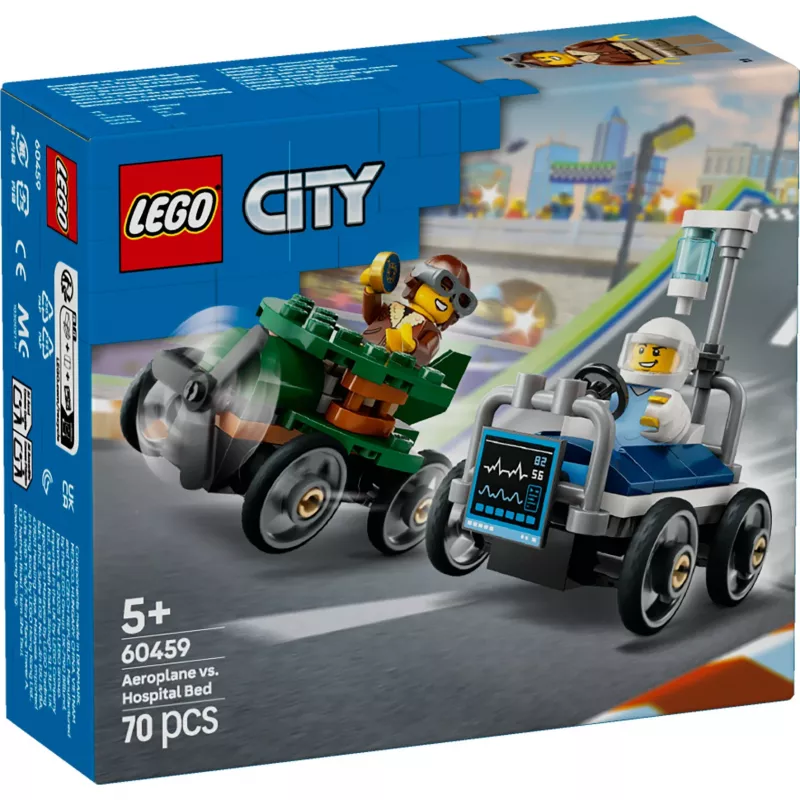 LEGO CITY 60459 lentokone vs. sairaalasänky
