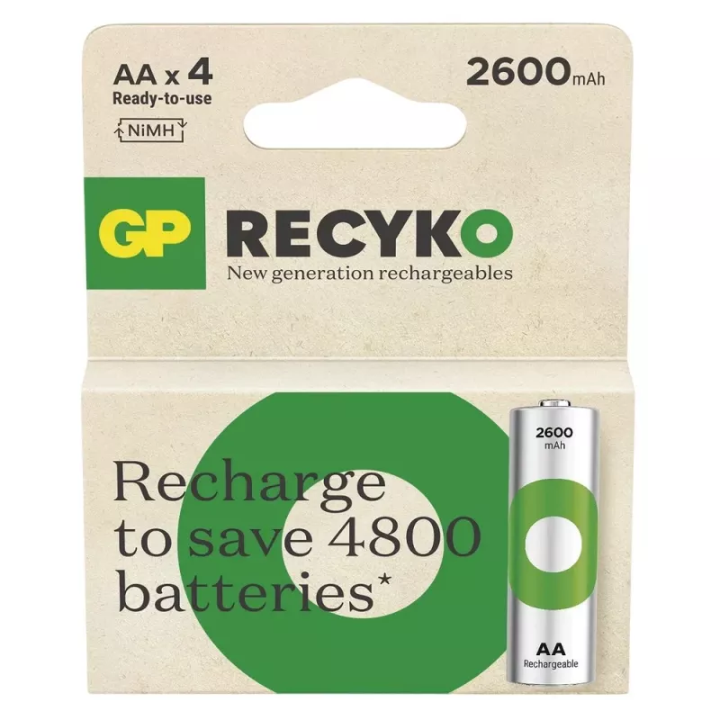 Paristot R6/AA NI-MH 2 600mAh kuplapakkaus 4 kpl