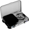 Kannettava grillikeitin Campingaz 2213311, 2 aluetta, 5,4 kg, 490×350 mm, musta/harmaa/hopea