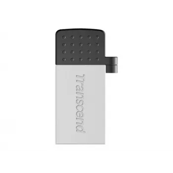 Transcend JetFlash Mobile 380 - USB-muistitikku - 16 GB - USB 2.0 - hopea (TS16GJF380S)
