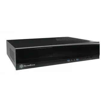 SilverStone MILO ML03 - Desktop - Mikro-ATX - ilman virtalähdettä (ATX / PS/2) - musta - USB/audio (SST-ML03B-R)