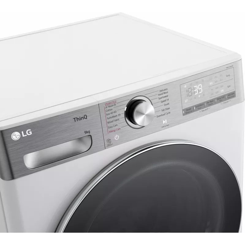 LG F2WR909P3W pesukone, 9 kg, 47,5 cm, 1200 kierr./min