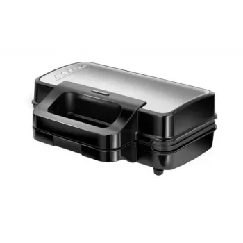 Sandwichmaker MPM MPO-43M 3in1 1000W – monitoiminen voileipäpuristin 4 voileivälle, grillaus, paahtaminen ja vohvelit, musta