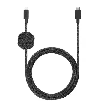 USB-C-Lightning-kaapeli Native Union Night kaapeli 3 m – musta/harmaa, 3 m pituus