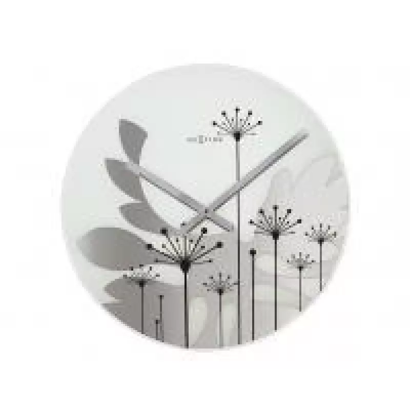 NeXtime kello 8088 Grass, Ø43 cm, seinäkello, harmaa