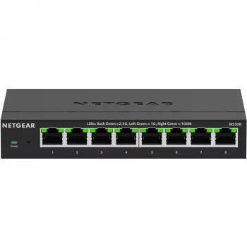 NETGEAR MS308 hallitsematon 2.5G Ethernet (100/1000/2500) musta
