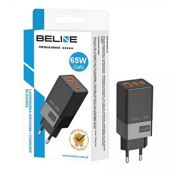 Laturi Beline BELI02750 65W GaN 2×USB-C ja 1×USB-A